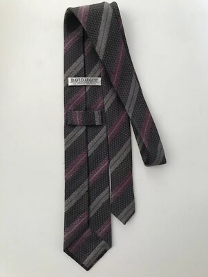 DAVID AUGUST SILK TIE.58X3.25' WIDE.NEW.ITALY.
