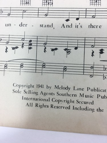 Partituras vintage de voz y piano Deep in the Heart of Texas 1941 - Imagen 3 de 12