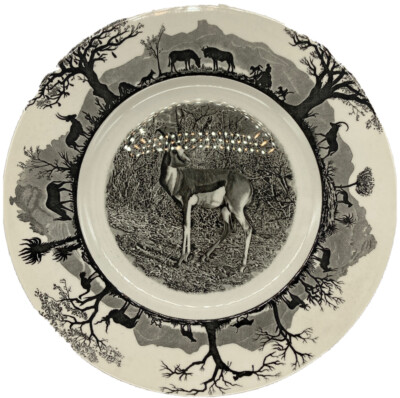 Safari Kruger National Park Springbok 10.5'' Plate Wedgwood Etruria Excellent