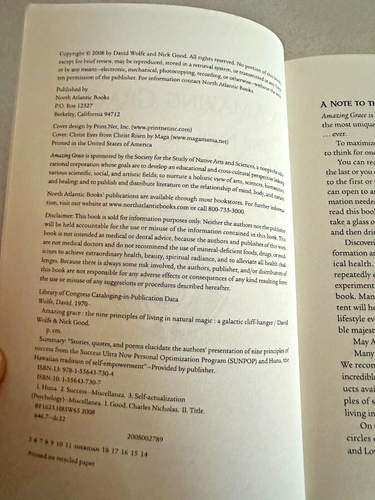 Amazing Grace The Nine Principles Of Living In Natural Magic - David Wolfe 2008 - Picture 4 of 5