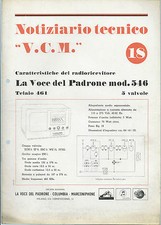 Voce del Padrone Marconiphone Columbia -Notiziario 1941 n°18 Schema Modello 641