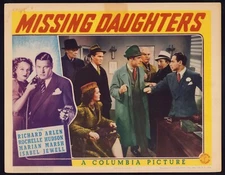 MISSING DAUGHTERS Original Movie Lobby Card Poster Rochelle Hudson Crime Mystery