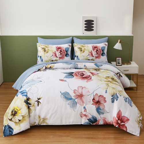 2024 Soft Quilt Doona Duvet Cover Set Single/Double/Queen/King Size Bedding Set - Picture 351 of 376