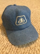 Vintage Pioneer Seed K Products Made in USA Denim Snap Back Cap