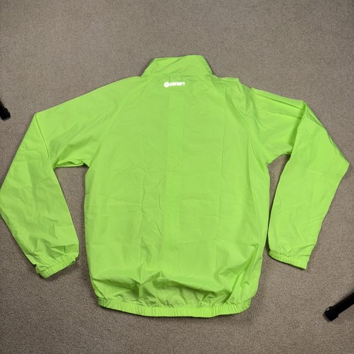 CANARI Cycling Jacket Windbreaker Men’s Size Medium Lightweight Neon Yellow - Picture 9 of 9
