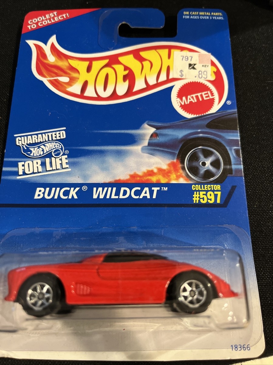 1995 Hot Wheels Buick Wildcat Red 7sp Collector #597 NEW in
