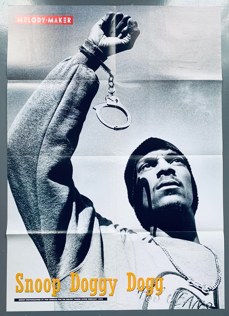 SNOOP DOGGY DOGG & MANIC STREET PREACHERS 1994 vintage UK POSTER Melody Maker