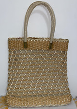 borsa di paglia intrecciata borsa donna estiva con manici borsa spalla - 62