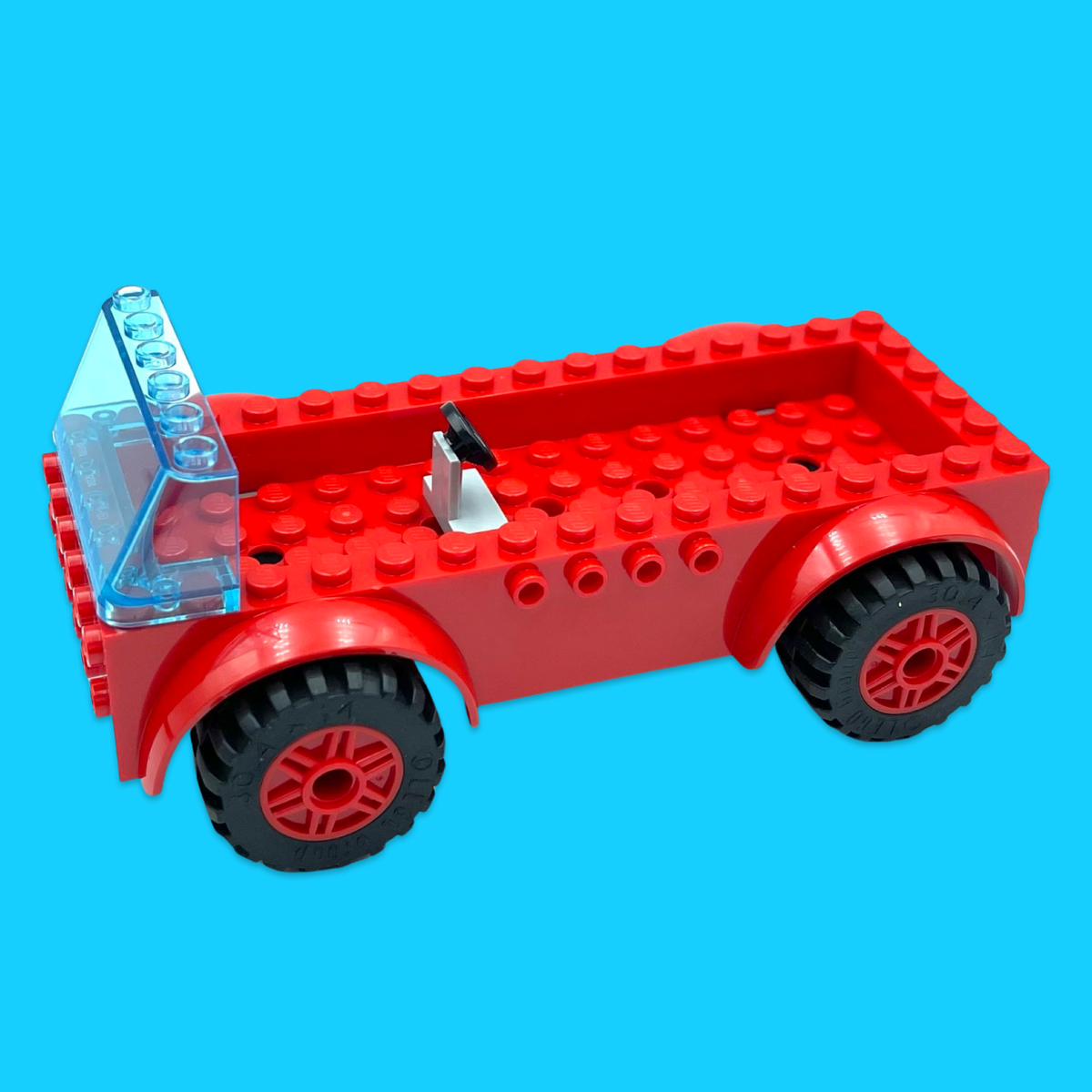 LEGO CITY CAR Chassis 6X16X2 TIRES RIM RED 65094 35336 20896 92402