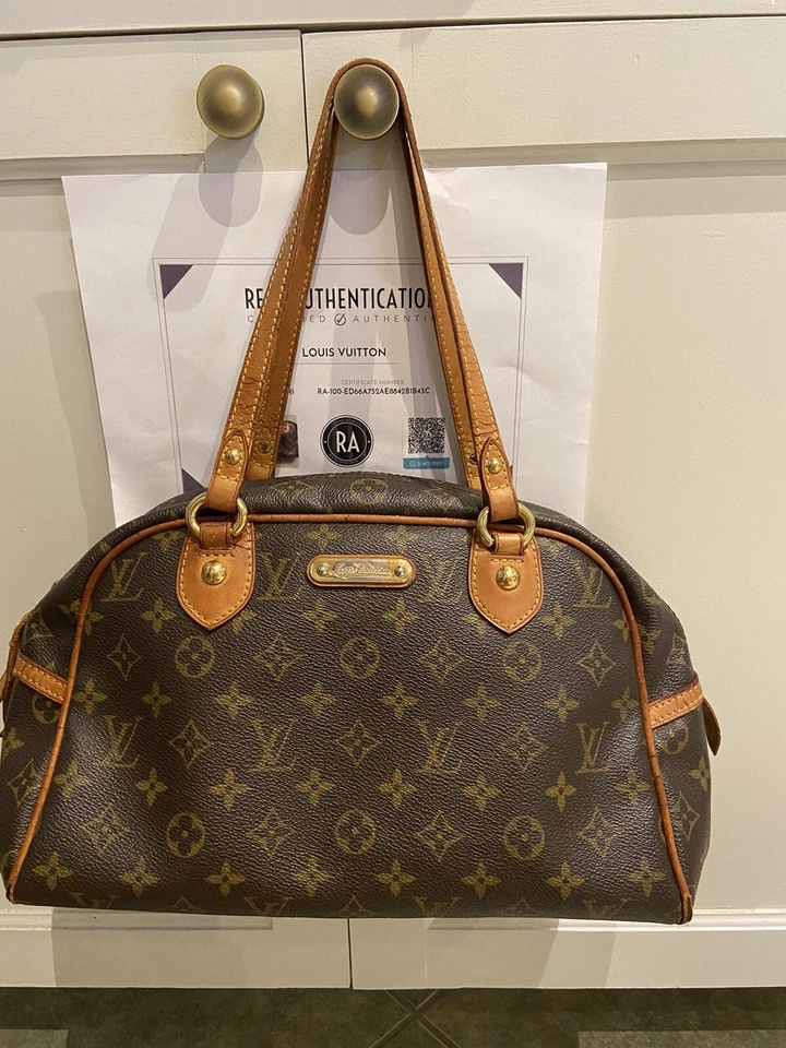 Louis Vuitton Montorguiel Bolso de Mano de Hombro Cartera Auténtico Usado Foto 2 de 4