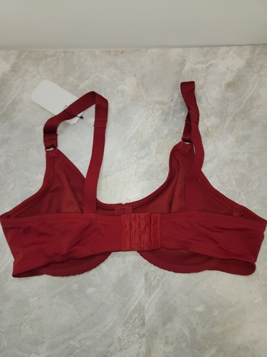 Reggiseno Olga Warner's Gentle Lift copertura completa taglia 40D #5001 ROSSO nuovo con etichette - Foto 3 di 6