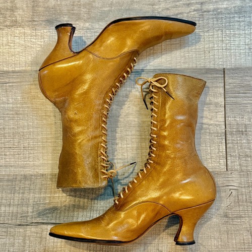 Antique 1900s Sautter's Utica, NY Victorian/Edwardian Granny Boots (size 6/7) - 第 3/18 張圖片