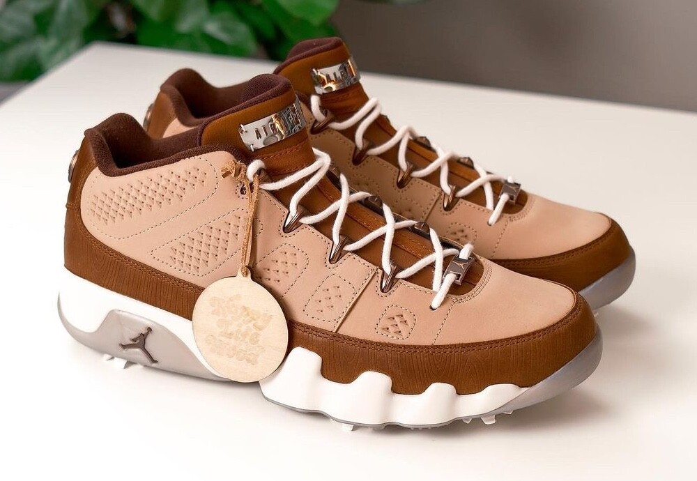 sale3/3(月)10:00までNike Air Jordan 9 Golf Nike Air Jordan 9 G Golf Masters 2024 Wood Woodgrain Shoes