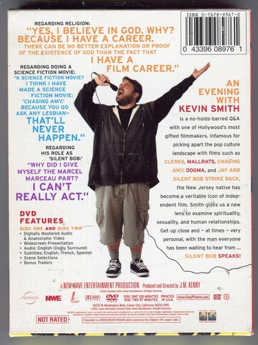 An Evening with Kevin Smith (DVD, 2002) Region 0 - Picture 2 of 6