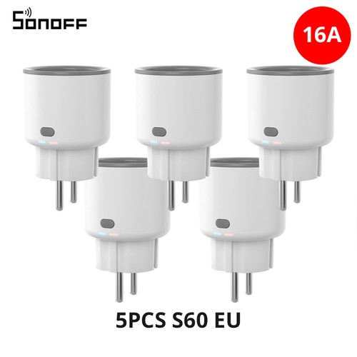 1-5Packs SONOFF S60 WIFI 16A Interruptor de enchufe inteligente APP Temporizador de medición de potencia - Imagen 20 de 20