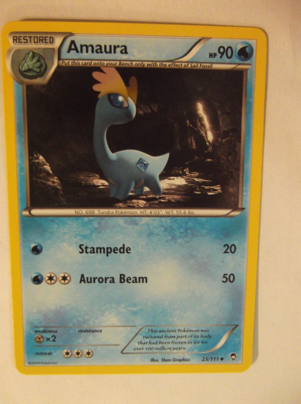 079PK025 - Amaura -25/106 - Furious Fists - Uncommon *