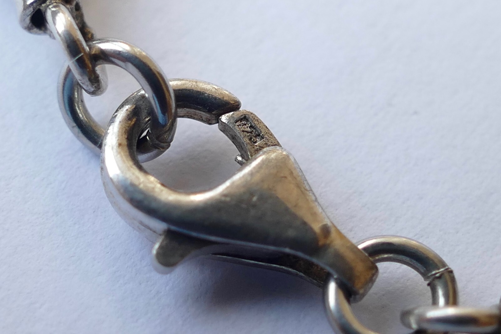 Necklace solid simple timeless 925 silver vintage… - image 4