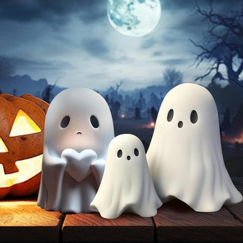 Linda estatua de fantasma, estatuilla de Halloween, estatuilla de fantasma pequeña de miedo linda mejor - Imagen 12 de 17