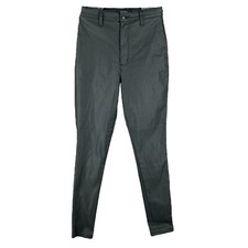 Akira Faux Leather On Duty Pants Woman's 26 Black Mid Rise Skinny Stretch