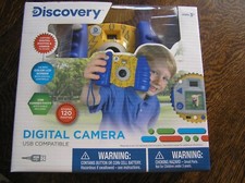Discovery Kids USB Compatible DIGITAL CAMERA Blue/Yellow/Gray For Ages 3 NIB 