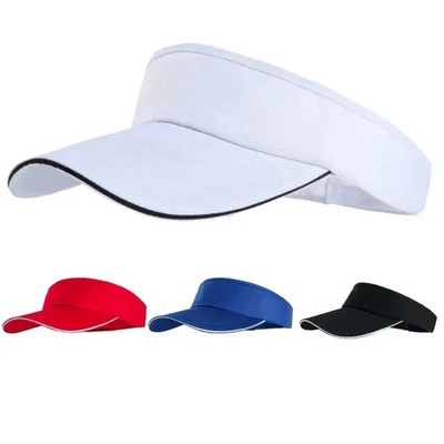 Damen Herren Hut Vizor Sonnenblende verstellbar Sport Tennis Golf Stirnband Kappe Unisex/