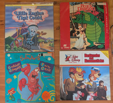 LaserDisc Lot of 4 Disney Family Titles Acceptable Condition