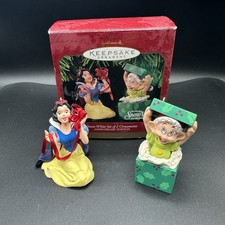 Hallmark Keepsake Disney Snow White  Dopey Ornament Anniversary Edition Vtg '97
