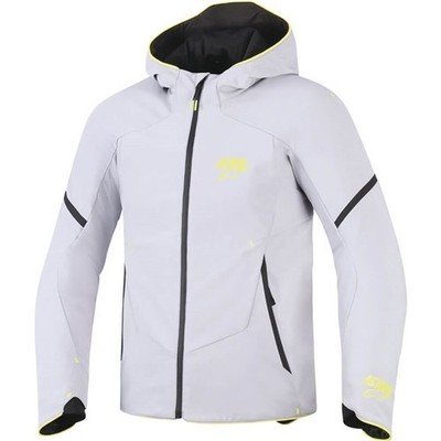 Alpinestars Aeroshell Waterproof Textile Jacket | Light Grey/Flo Yellow