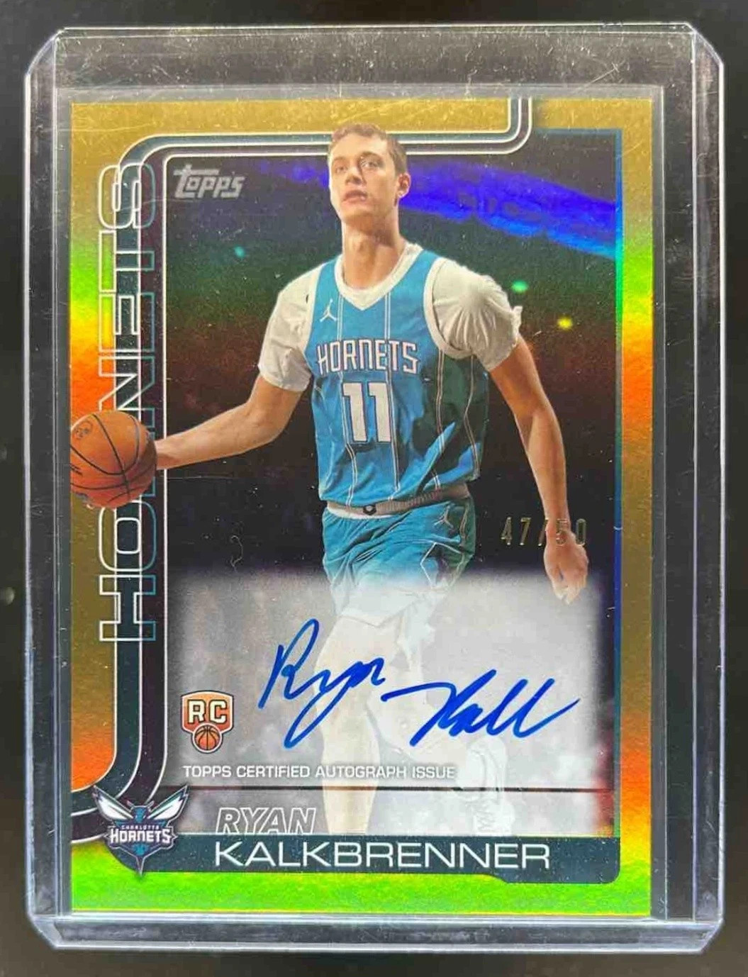 2025-26 Topps Ryan Kalkbrenner Real One Rookie Auto RC Gold Rainbow #47/50
