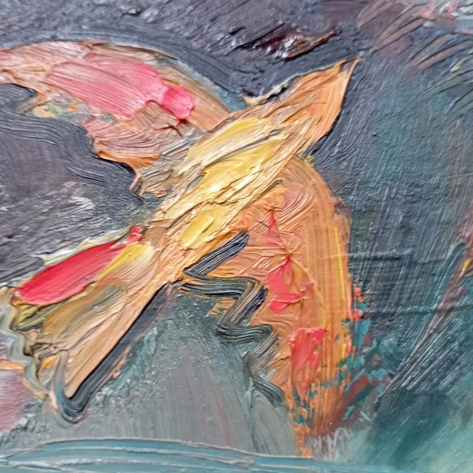 Gemälde „Vor dem Sturm“. Russische / Leningrader Künstler Alexander Borkow - Bild 4 von 4