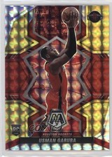 2021-22 Mosaic Rookies Choice Fusion Red & Yellow Prizm 54/88 Usman Garuba 0l1u
