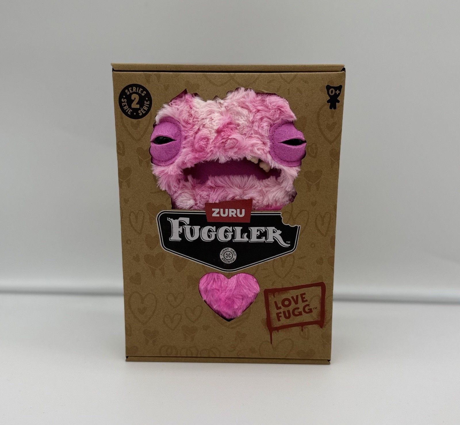 2026 Fuggler LOVE FUGG Series 2 PINK Valentine's Day Funny Ugly Monster 9" Plush