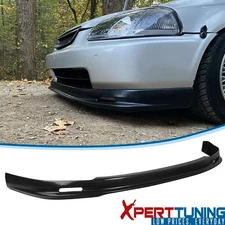 Fits 96-98 Honda Civic EK Front Bumper Lip Splitter Lower Spoiler PU Unpainted