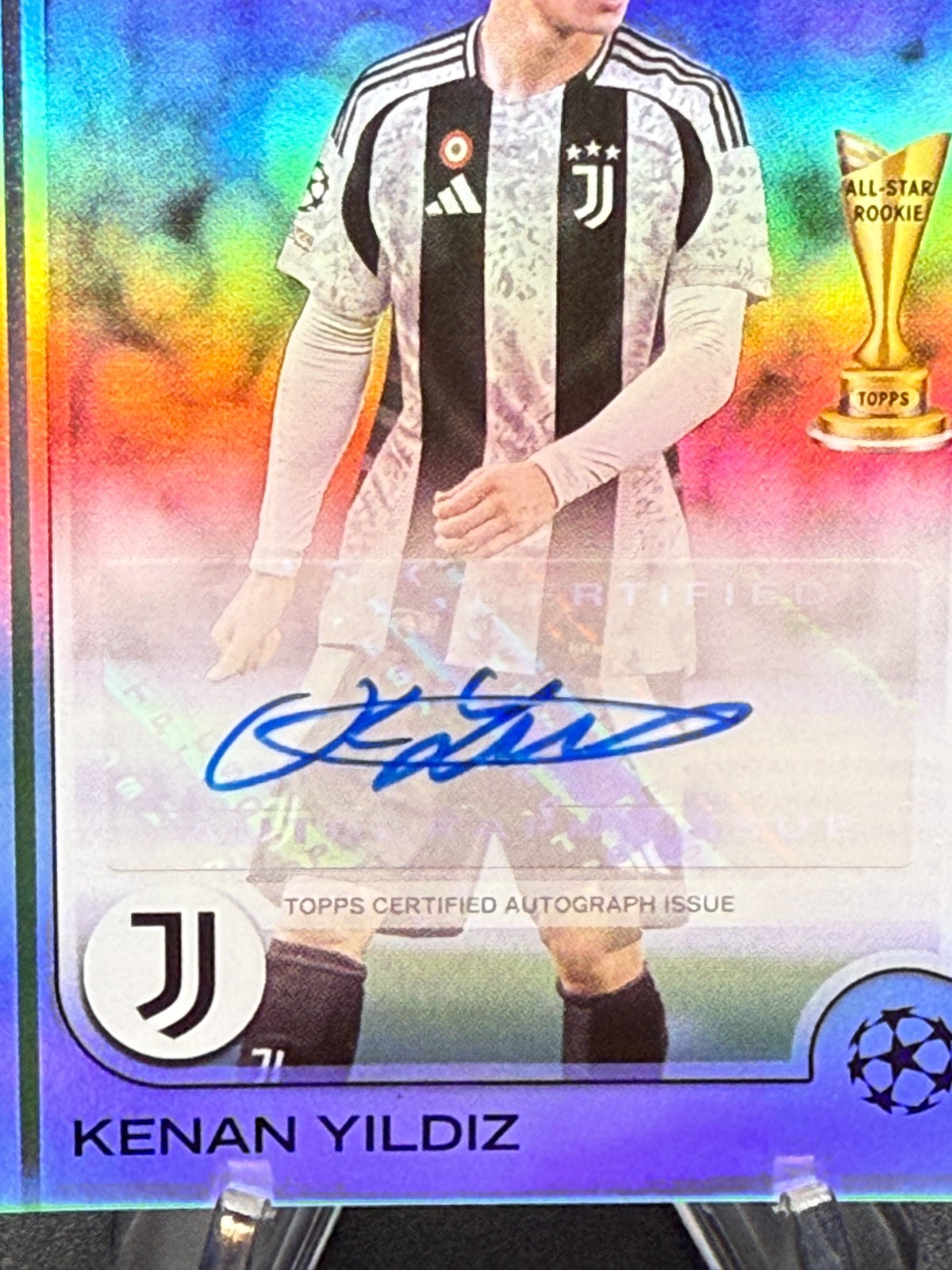 Kenan Yildiz 2024-25 Topps UCC Future Stars Rookie Gold Cup Holo #FSA-KY Auto