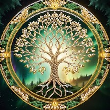 Diamond Painting Kits for Adults Tree of Life, 5D Special Shape Diamond Art Kits