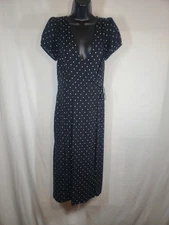 Express - Women's Dress - Black w White Polka Dots - Cocktail Dress - Sz S