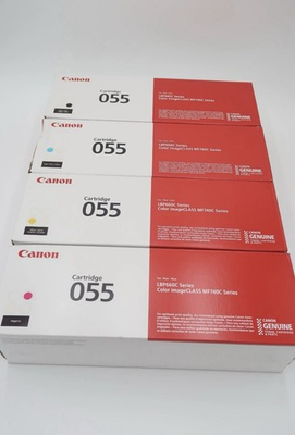 #ad Canon 055 Toner Cartridge Set Black Cyan Magenta Yellow –4 Pack $265.99