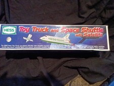 1999 HESS TOY TRUCK AND SPACE SHUTTLE WITH SATELLITE