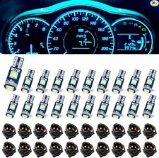 74 Led T5 Dash Bulbs Super Bright Ice Blue With Twist Lock So Color Ice Blue