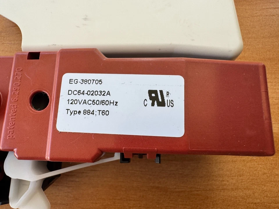 DC64-02032A Lavadora Cerradura Puerta Pestillo con Cubierta Compatible con Samsung y Kenmor Foto 3 de 4