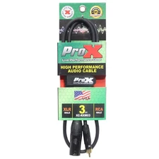 ProX XC-RXM03 3' RCA-M to XLR3-M Unbalanced High Performance Audio Cable