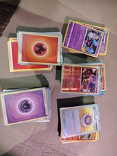 English Pokemon Card Bulk Lot Different Sets NM 2016-2022 150 Cards 100 Energy