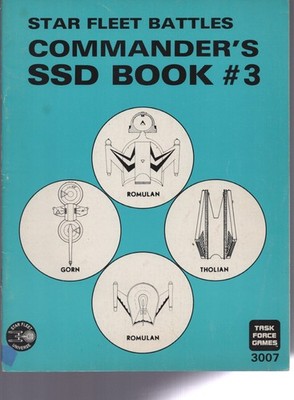 Star Fleet Battles Commander's SSD book #3  / Star Trek Romulan Gorn Tholian PB