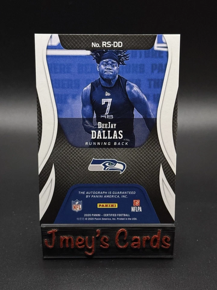 2020 DeeJay Dallas Certified Gold Rookie Signatures RC /25 #RSDD Seattle Seahawk - Image 2 of 2