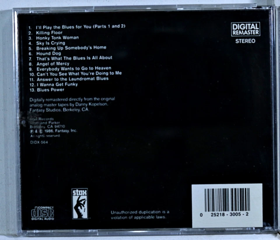 Albert King - Lo mejor de Albert King, Vol. 1 (CD 1986) Foto 2 de 2