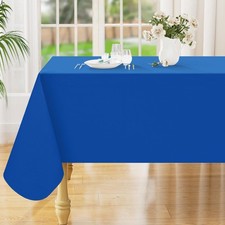Square Table Cloth 60x60 Inch, Waterproof Wipeable Vinyl Tablecloths