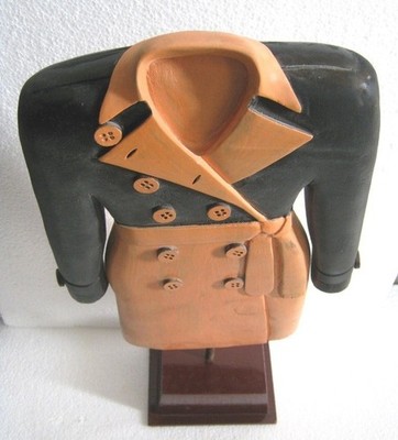 VINTAGE STORE DISPLAY WOODEN LADIES COAT DRESS TRADE ADVERTISEMENT DISPLAY SIGN