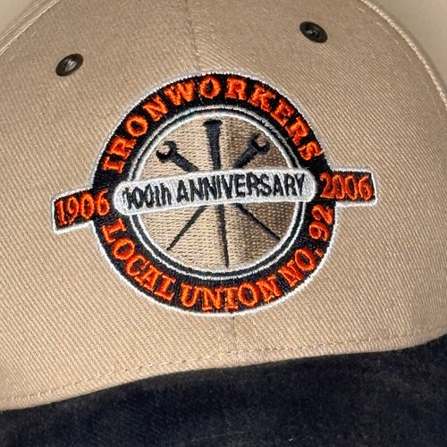 Ironworkers Local Union No. 92 100th Anniversary Ball Cap Adjustable Canvas USA - Picture 2 of 12