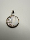 VTG Unusual Sterling Crush Turquoise & Paua Shell Reversible Pendant. 3.3 Grams. — photo 10
