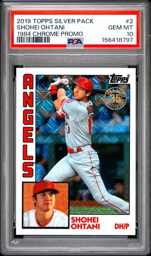 Topps 2019 Silver Pack Shohei Ohtani 1984 Chrome Promo #2 PSA 10